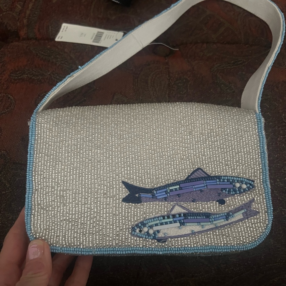 Anthropologie sardine beaded bag - Picture 3 of 3